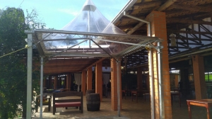 TENDA CHAPEU DE BRUXA 5X5MTS TRANSPARENTE 