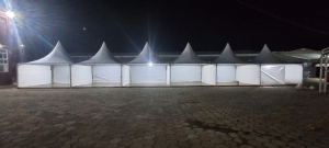 TENDA CHAPÉU DE BRUXA 5X5MTS BRANCA
