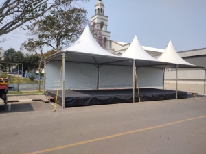 TENDA CHAPÉU DE BRUXA 5X5MTS BRANCA